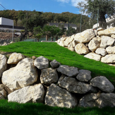 enrochement terrain drôme