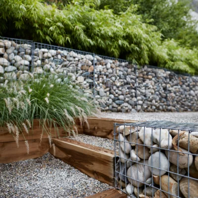 Réalisation muet en gabions