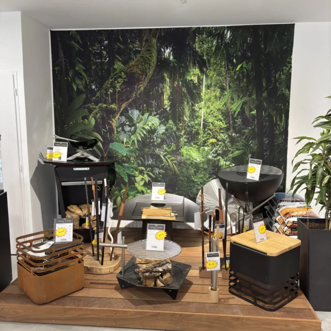 Equipement extérieur pour des repas dans le jardin