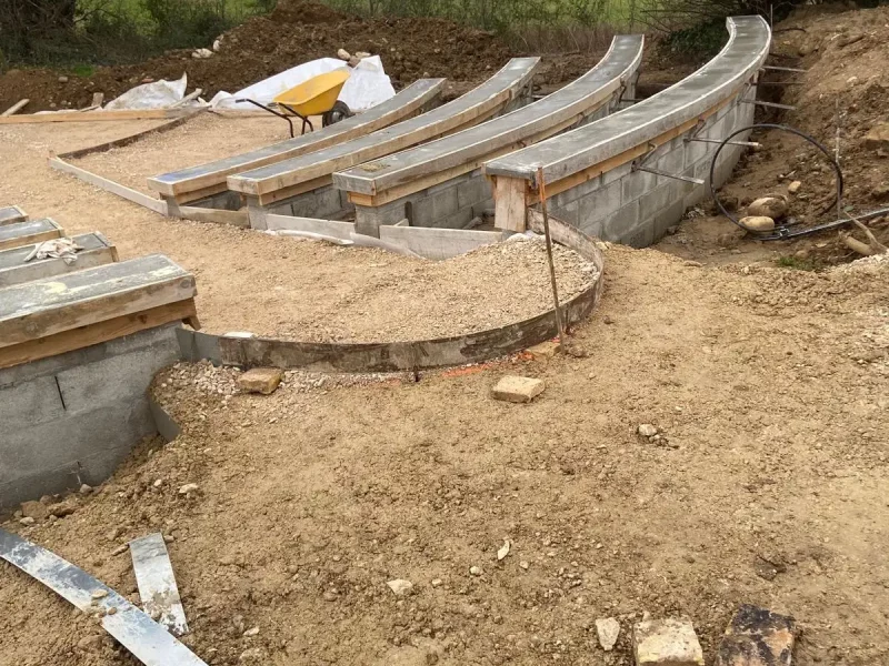 Réalisation bétons en cour