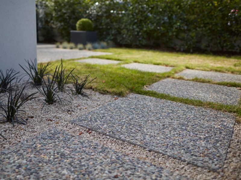 Pas japonais en bétons désactivé