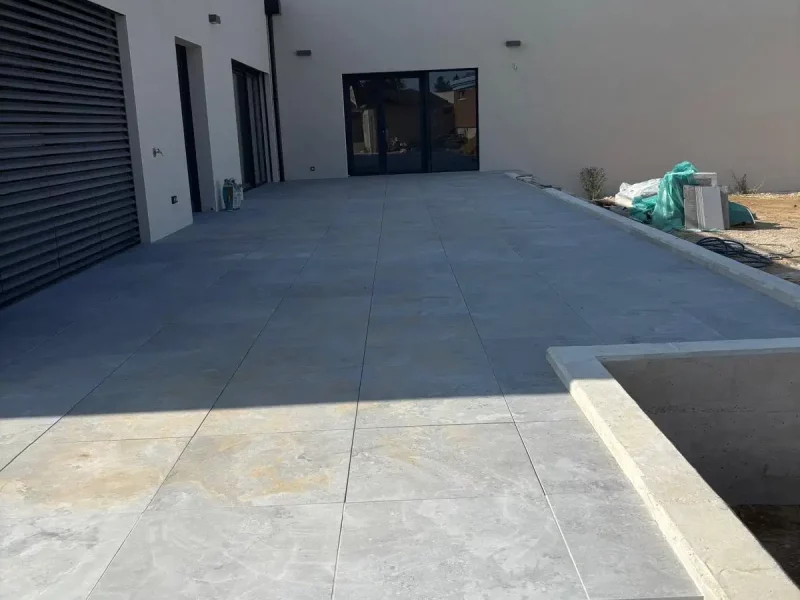 Terrasse carrelage